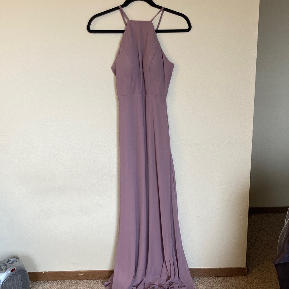 Birdy Grey Mauve Halter Dress - Jules